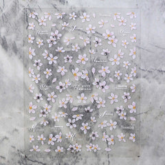 Rhinestone Nail Sticker - Pear Flower