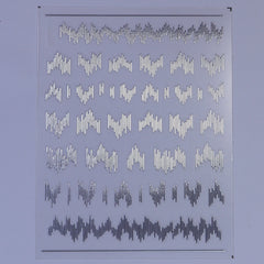 Chrome Nail Sticker - Silver Strips