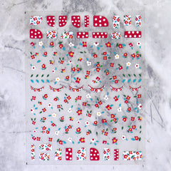 5D Nail Sticker - Little Red Flower