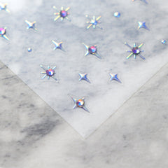 Rhinestone Nail Sticker - Little Four Pointed Star