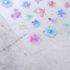 Chrome Nail Sticker - Dried Flower