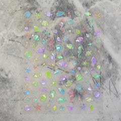 Shell Nail Sticker - Marine Plankton