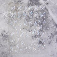 Jelly Nail Sticker - Ice Butterfly