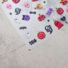 Jelly Nail Sticker - Red Halloween