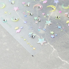 Rhinestone Nail Sticker - Dreamy Cosmos