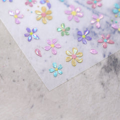 Shell Nail Sticker - Spring Flowers