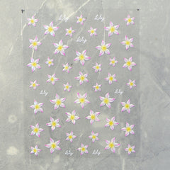 Jelly Nail Sticker - Lily