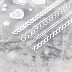 5D Nail Sticker - Heart Sweater