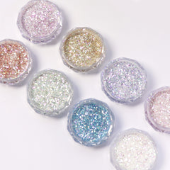 Sparkling Holographic Nail Glitter Set