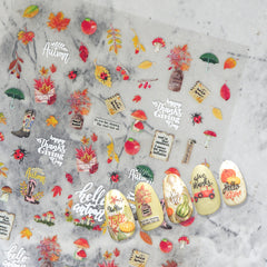 5D Nail Sticker - Hello Autumn