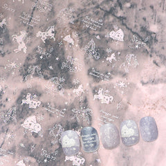 Glitter Nail Sticker - Dreamy Pegasus