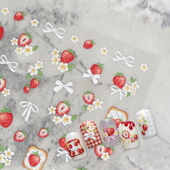 5D Nail Sticker - Cute Strawberry