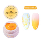 3-in-1 Stamping Ombre Paint Gel - 06 Loquat Yellow