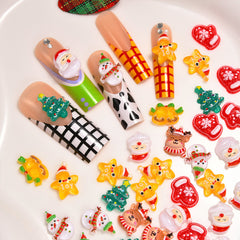 Christmas Nail Charms (Resin) - Icy Look