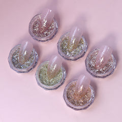 Aurora Nail Foil Flakes Set (Fine)