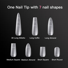 Multifunctional Soft Gel Nail Tips - Stiletto