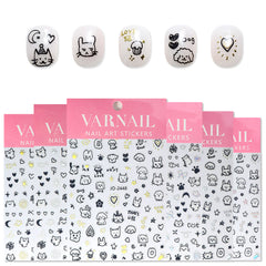 Nail Sticker - Graffiti Cat