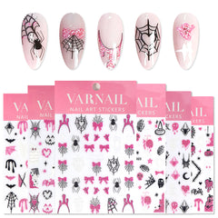 Nail Sticker - Pink Halloween