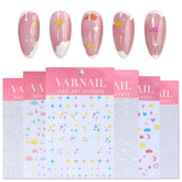 Nail Sticker - Rainbow Star Sky Cloud
