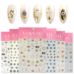 Nail Sticker - Evil Eye (Metallic)