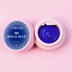 3-in-1 Stamping Ombre Paint Gel - 08 Royal Blue