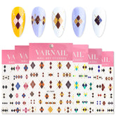 Nail Sticker - Diamond Pattern
