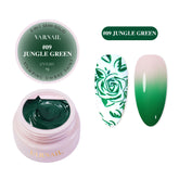 3-in-1 Stamping Ombre Paint Gel - 09 Jungle Green