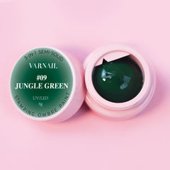 3-in-1 Stamping Ombre Paint Gel - 09 Jungle Green