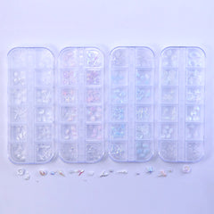 3D Beach Ocean Nail Charms - 12 Grids