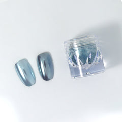 Mirror Metallic Nail Chrome Powder - VM10 Mist Blue