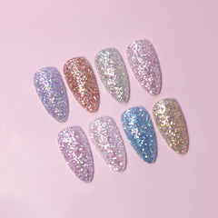 Sparkling Holographic Nail Glitter Set