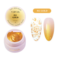3-in-1 Stamping Ombre Paint Gel - 11 Gold