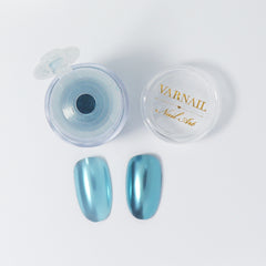 Mirror Metallic Nail Chrome Powder - VM15 Sea Salt Blue