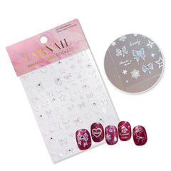 Rhinestone Nail Sticker - Aurora Ice Snowflake
