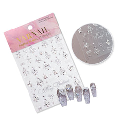 Rhinestone Nail Sticker - Christmas Bows