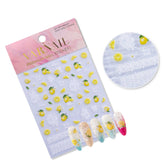 Jelly Nail Sticker - Lemon & Lace
