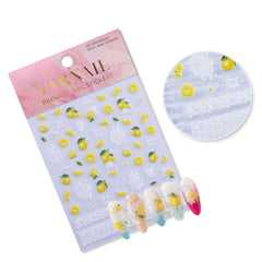 Jelly Nail Sticker - Lemon & Lace