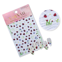 Gilding Nail Sticker - Ladybird
