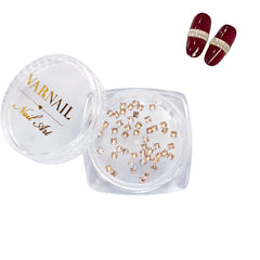 Princess-Cut Square Nail Rhinestone