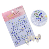 Gilding Nail Sticker - Tiny Blueberry & Lemon