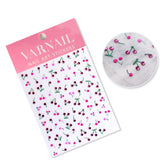 Rhinestone Nail Sticker - Pink Cherry