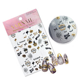 Chrome Nail Sticker - Halloween Pumpkin