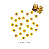3D Sunflower Nail Charms