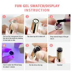 6 Colors Gel Polish Set - S02 Fluorescent Island