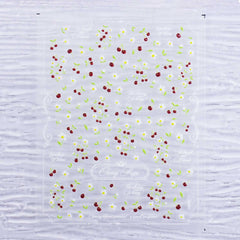 Jelly Nail Sticker - Tiny Cherry