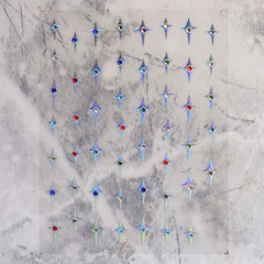 Rhinestone Nail Sticker - Four-Pointed Star (Holo)