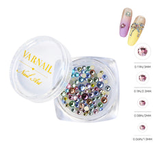 33 Facets Round Flatback Nail Rhinestone