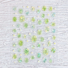Jelly Nail Sticker - Flowers in Water