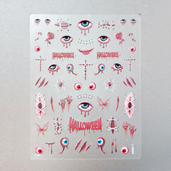 Gilding Nail Sticker - Bloody Horror & Eyeball
