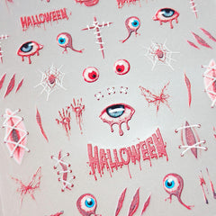 Gilding Nail Sticker - Bloody Horror & Eyeball